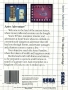 Sega  Master System&nbsp; - &nbsp;Aztec Adventure (Back)